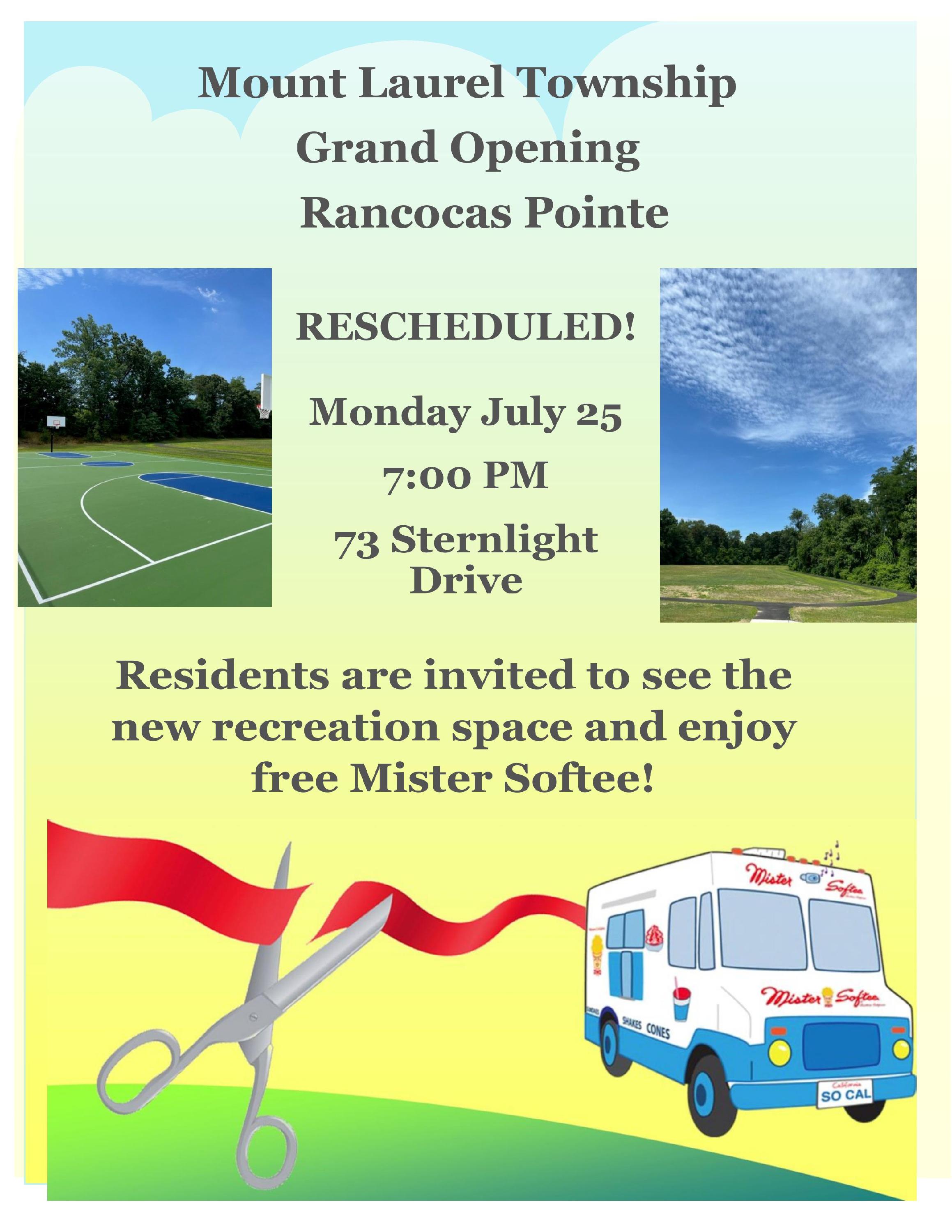 flyer for Rancocas Pointe update